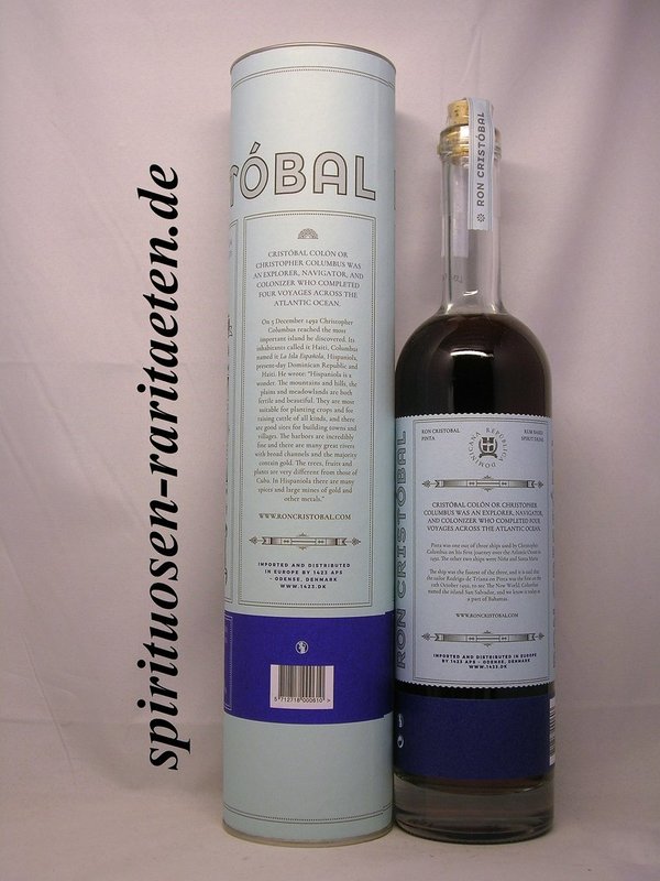 Ron Cristobal Pinta Rum 6-8 Years Old Dom. Rep. 0,7 L. 40%