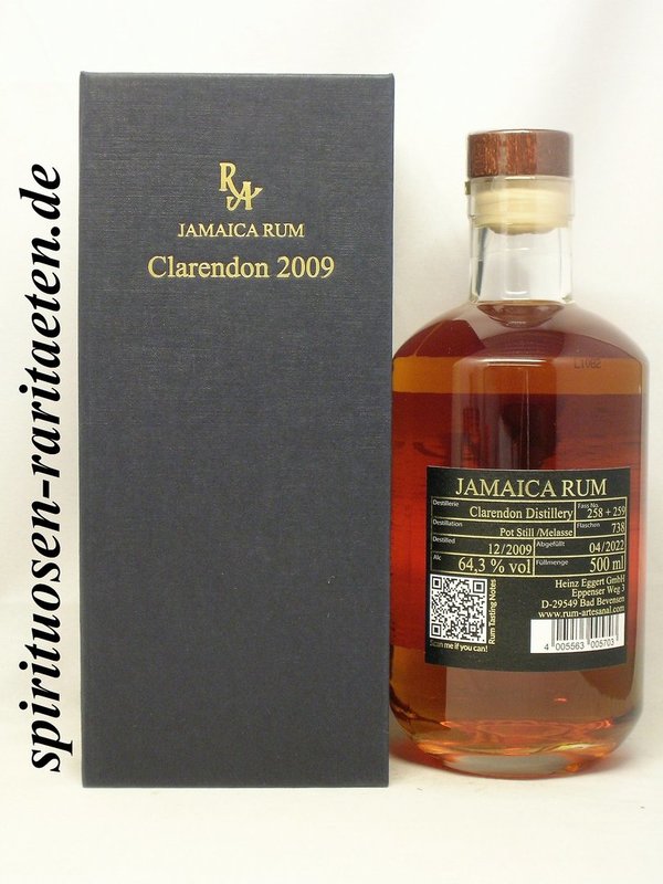 Rum Artesanal Jamaica Clarendon 2009 Single Cask 64,3%