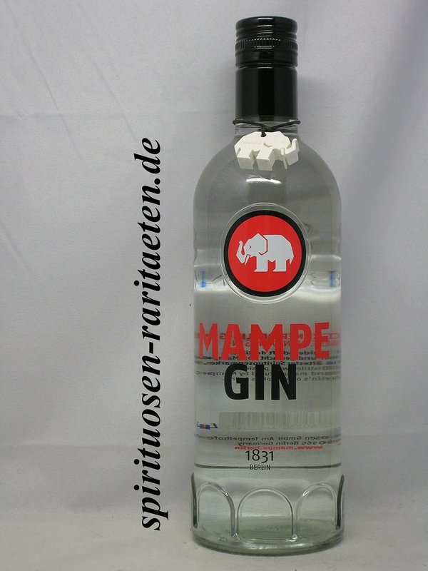 Mampe Berlin Trockener Gin 0,7 L. 40% mit dem Elefanten Seit 1831
