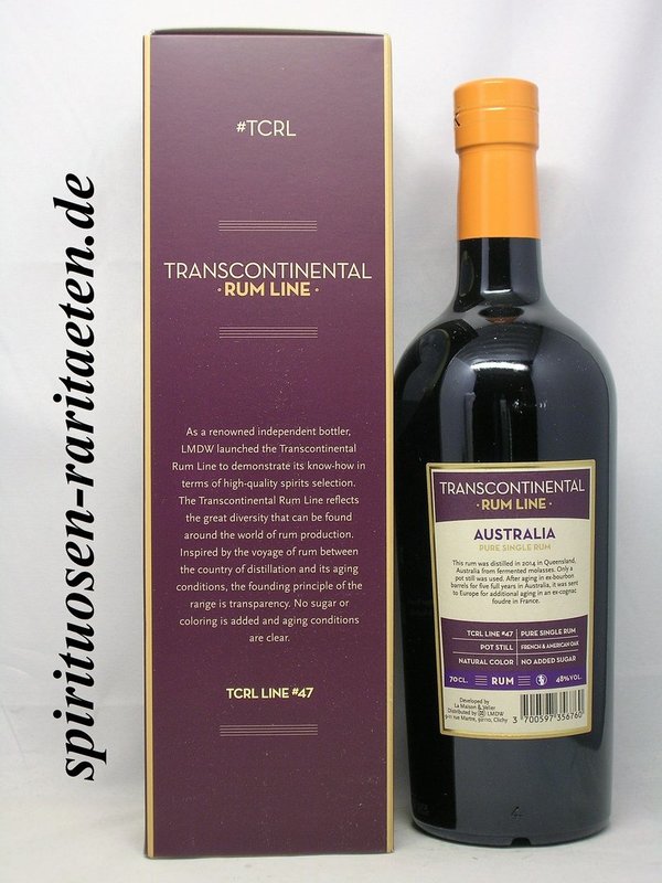 Transcontinental Rum Line Australia 2014 7 Years 0,7 L. 48%