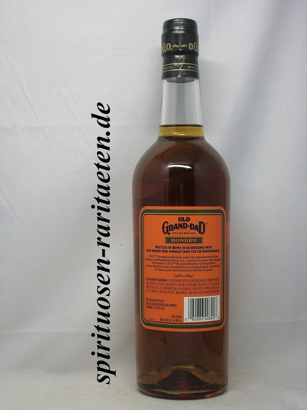 Old Grand Dad Bonded 100 Proof 0,75 L. 50% Kentucky Straight Bourbon