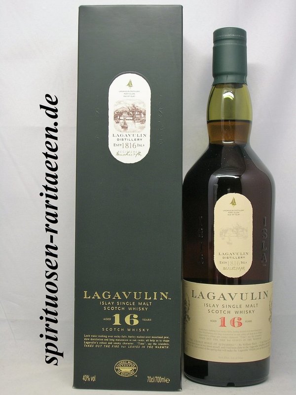 Lagavulin 16 Y. Islay Single Malt Scotch Whisky 0,7 L. 43%