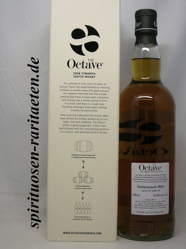 Dalmunach Single Cask Malt Scotch Whisky The Octave 0,7 L. 55%