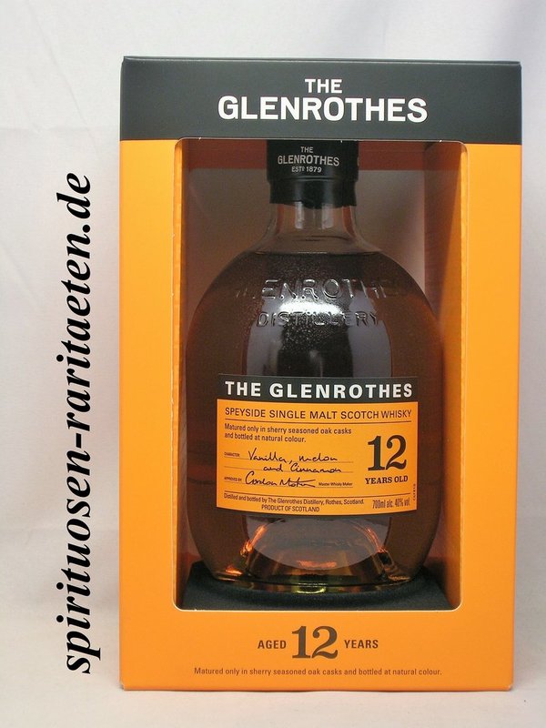 The Glenrothes 12 Y. Single Speyside Malt Scotch Whisky 0,7 L. 40%
