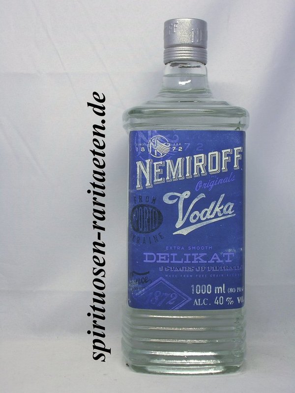 Nemiroff Originals Vodka Ukraine Delikat 1,0 L. 40% Extra Smooth