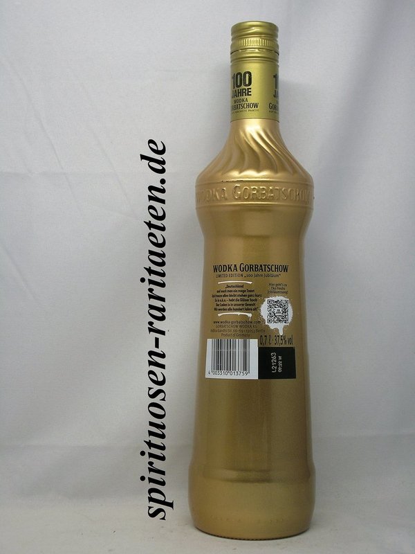 Wodka Gorbatschow 100 Jahre Limited Edition King Eko Fresh 0,7 L. 37,5%