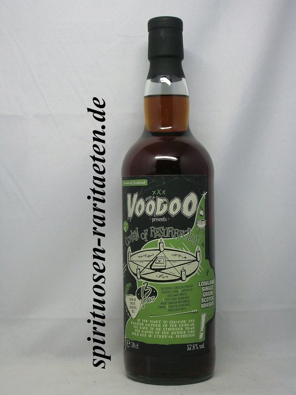 Whisky of Voodoo: Coven of Resurrection 13 Y. Lowland Single Grain 0,7 L. 57,8%