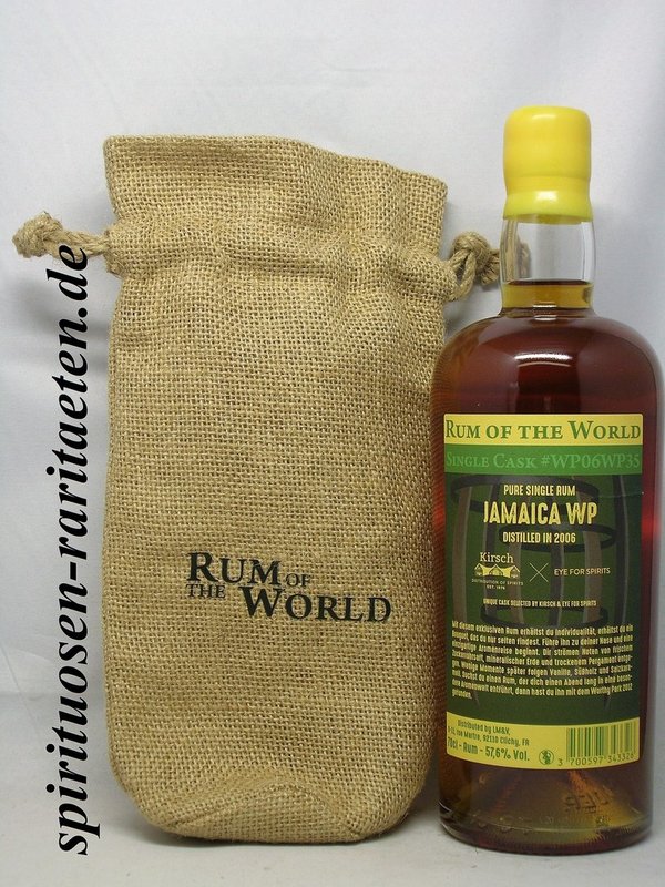 Rum of the World WP06WP35 (Worthy Park 2006) 0,7 L. 57,6% Pure Single Jamaica