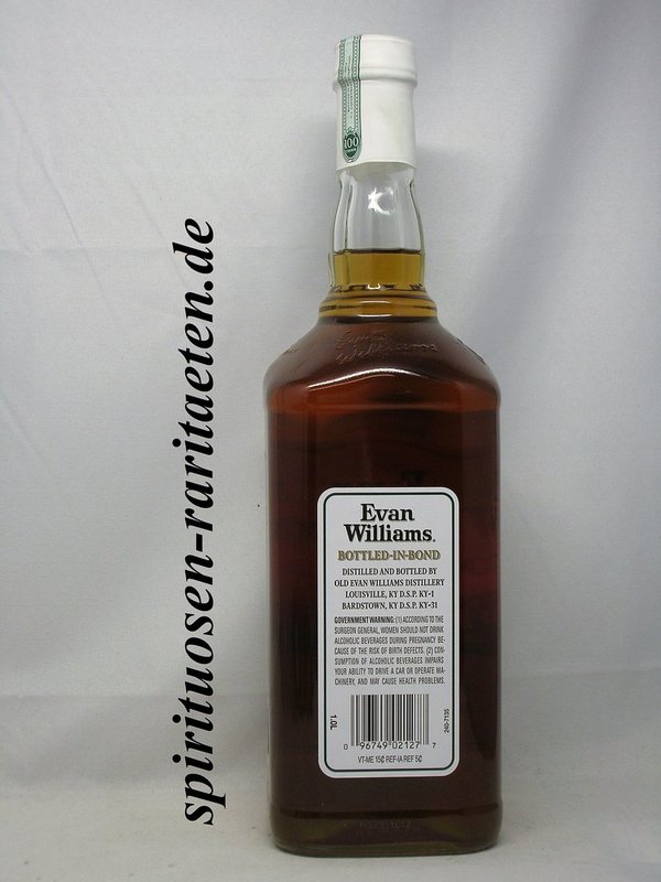 Evan Williams Bottled in Bond 100 Proof Bourbon 1,0 L. 50%