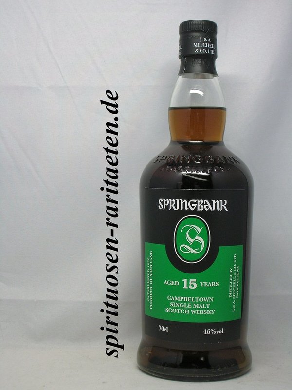 Springbank 15 Years Campbeltown Single Malt Scotch Whisky 0,7 L. 46%
