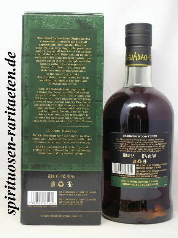 The GlenAllachie 13 Y. Speyside Single Malt Scotch Whisky 0,7 L. 48% Oloroso