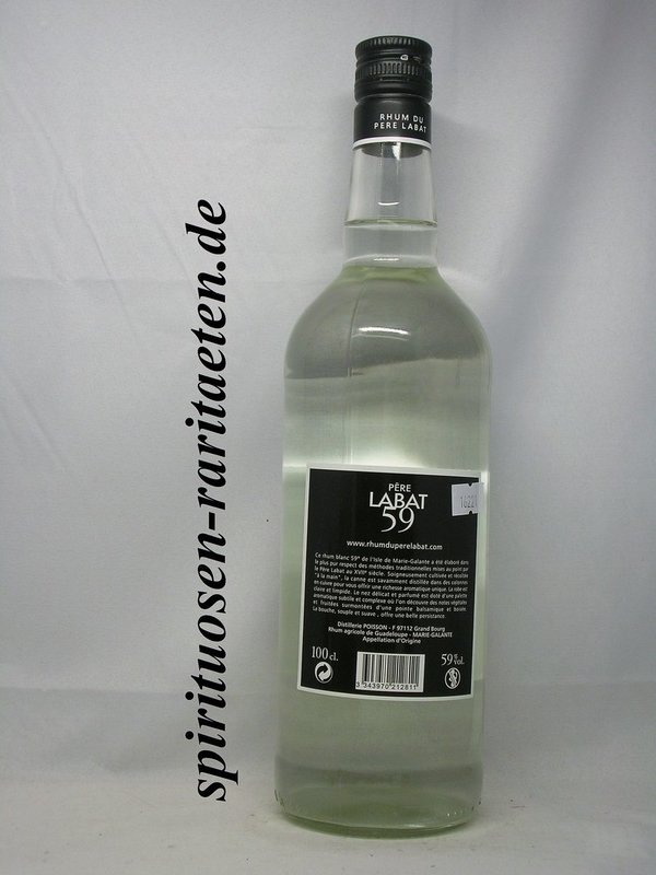 Pere Labat 59% Rhum Blanc Agricole Isle de Marie - Galante 1,0 L. Rum Guadeloupe