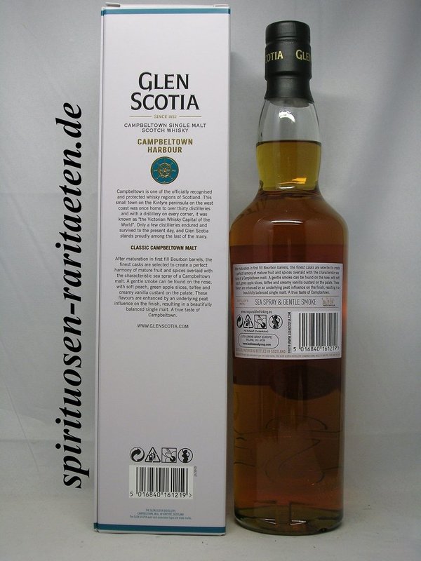 Glen Scotia Classic Campbeltown Harbour Single Malt Whisky 0,7 L. 40%