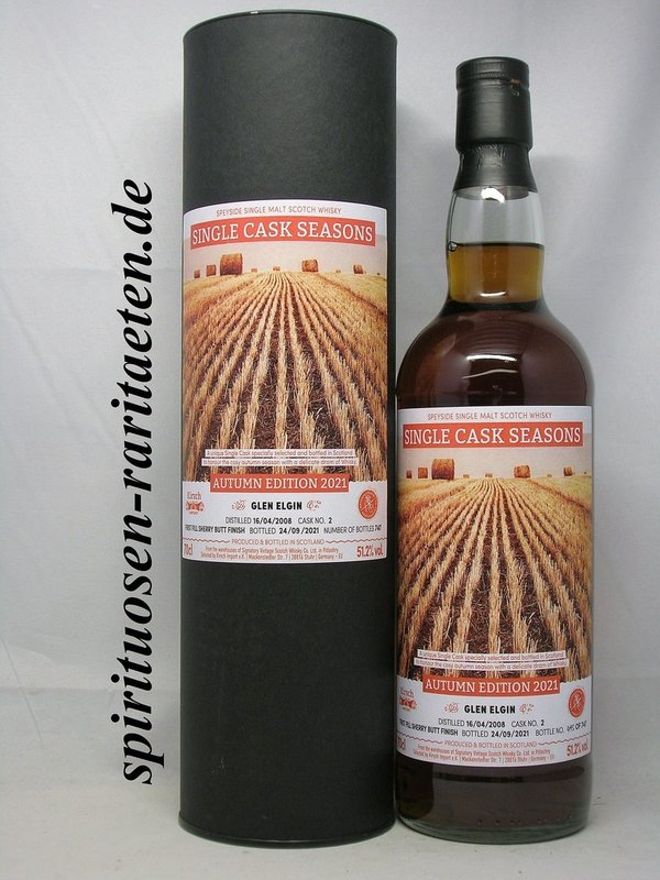 Glen Elgin 2008 Single Cask Seasons Whisky 0,7 L. 51,4% Autumn Edition 2021
