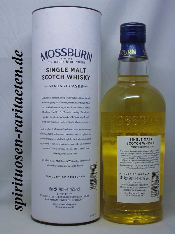 Mossburn Linkwood 10 Y. 2007 0,7 L. 46% SIngle Malt Scotch Whisky