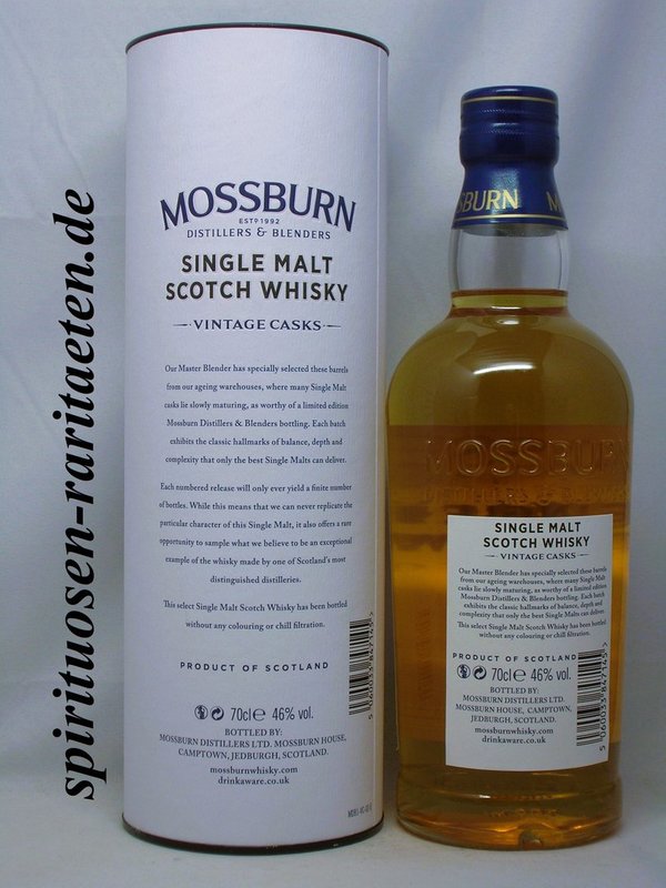 Mossburn Inchgower 10 Y. 2007 0,7 L. 46% SIngle Malt Scotch Whisky