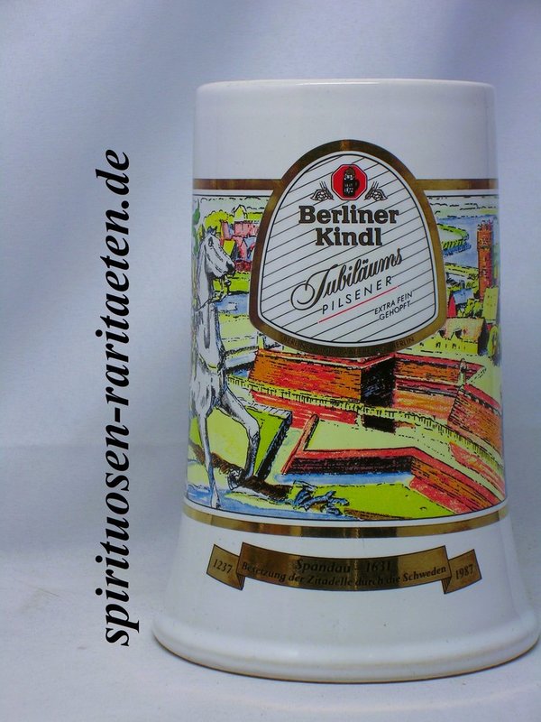 Berliner Kindl Jubiläums Pilsener Bierkrug 750 Jahre Berlin Spandau