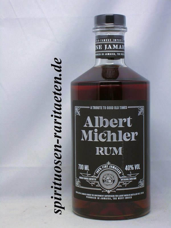 Albert Michler Fine Jamaica Dark Rum 0,7 L. 40% A Tribute to good old Times