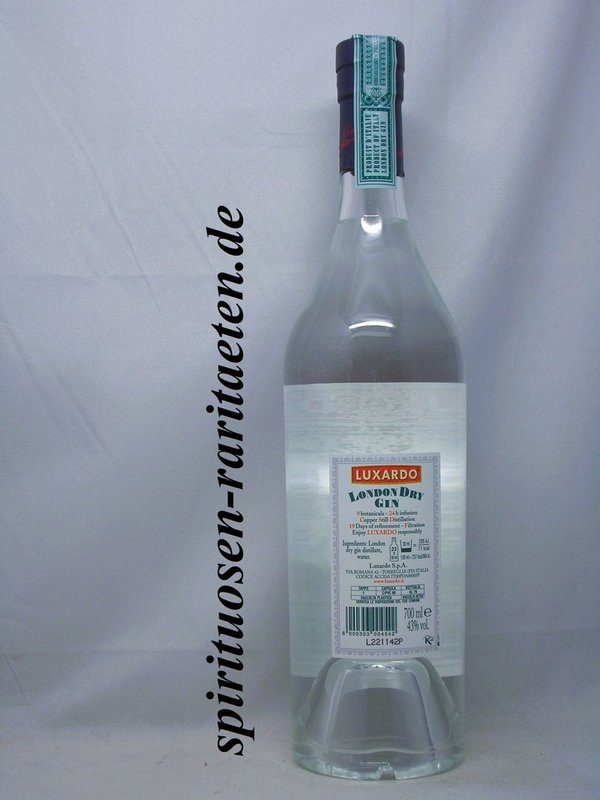 Luxardo Premium Italian London Dry Gin 0,7 L. 43% 9 Botanicals