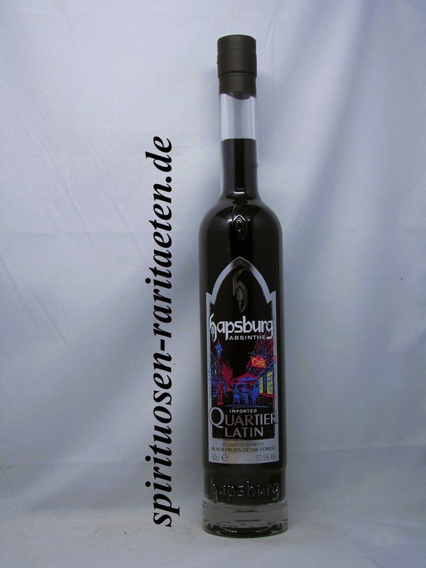 Hapsburg Quartier Latin 0,5 L. 53,5% Absinthe Flavoured with Black Fruits of the Forest