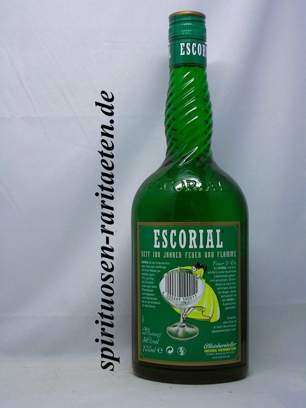 Escorial Grün 56% Kräuter Likör Hemmeter 0,7 L.