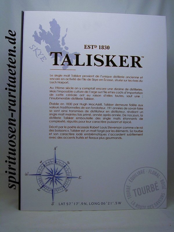 Talisker Port Ruighe 0,7 L. 45,8% Single Malt Scotch Whisky Skye GP Mit 2 Gläser