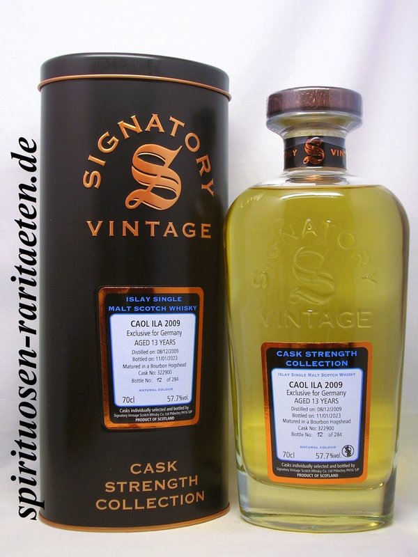 Signatory Caol Ila 2009 13Y. Cask Strength 57,7% Single Malt Whisky
